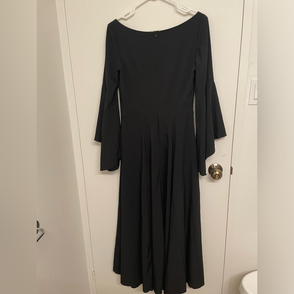 ChicStar Black Bell Sleeve Maxi Dress